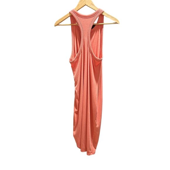 Old Navy Women's UltraLite Racerback Rib-Knit Ruched Dress Aspen Summer - Picture 6 of 7